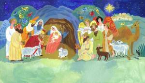 Раскраска к рождеству христову для детей #34 #329611