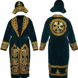 Раскраска казахская национальная одежда #9 #330448