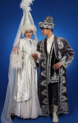 Раскраска казахская национальная одежда #10 #330449