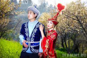 Раскраска казахская национальная одежда #16 #330455