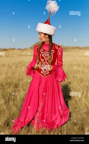 Раскраска казахская национальная одежда #30 #330469