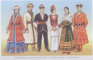 Раскраска казахская национальная одежда #36 #330475