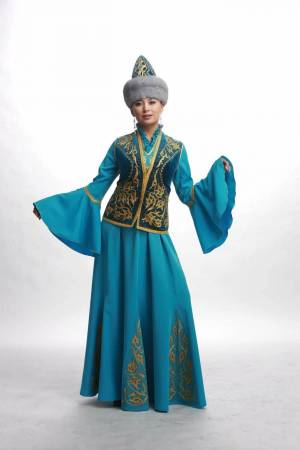 Раскраска казахская национальная одежда #37 #330476