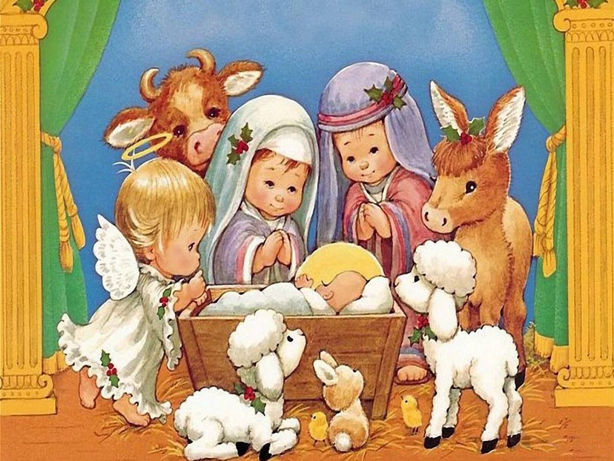К рождеству христову для детей #7