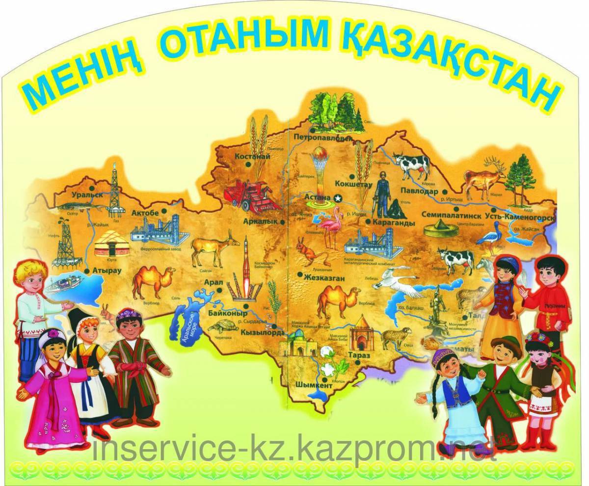 Бесплатная карта казахстана