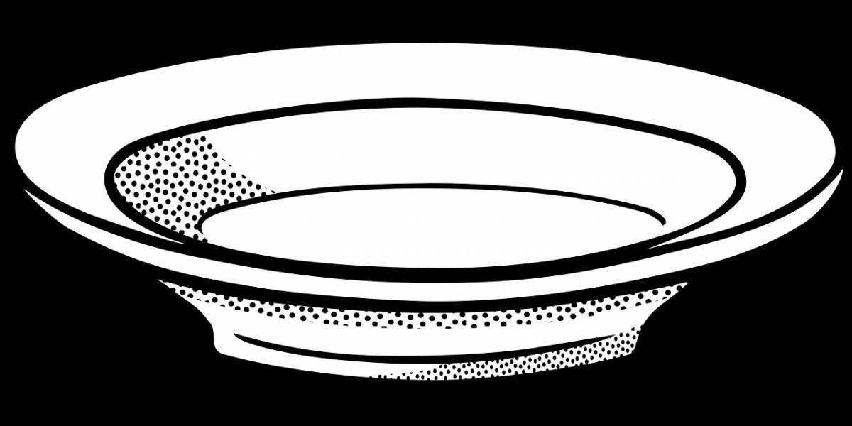 Тарелка рисунок для детей