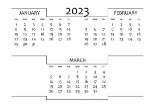 Раскраска календарь январь 2023 #27 #332042