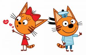 Раскраска карамелька из мультфильма три кота #35 #333591