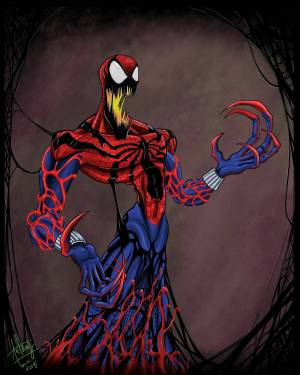Раскраска карнаж и человек паук #35 #334198