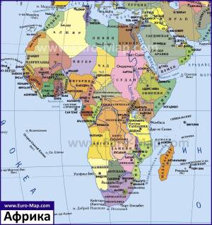 Раскраска карта африки #3 #334350