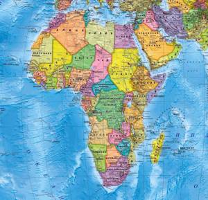 Раскраска карта африки #4 #334351