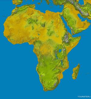 Раскраска карта африки #5 #334352