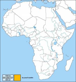 Раскраска карта африки #9 #334356