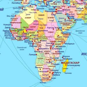 Раскраска карта африки #15 #334362