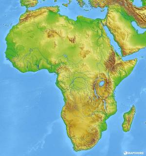 Раскраска карта африки #19 #334366