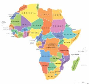 Раскраска карта африки #22 #334369