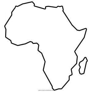 Раскраска карта африки #23 #334370