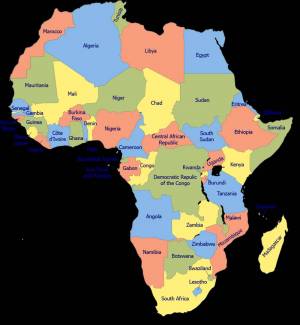 Раскраска карта африки #32 #334379