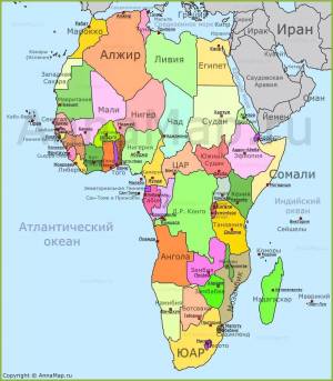 Раскраска карта африки #38 #334385