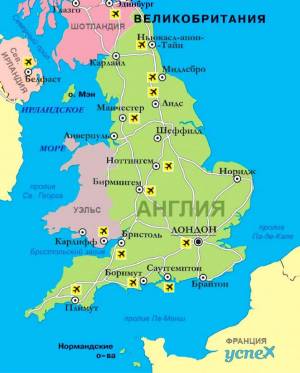 Раскраска карта великобритании #3 #334504
