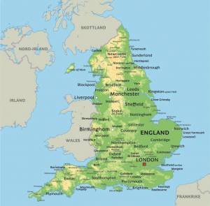 Раскраска карта великобритании #4 #334505