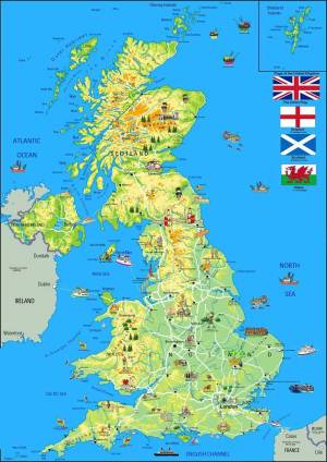 Раскраска карта великобритании #8 #334509
