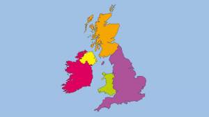 Раскраска карта великобритании #10 #334511