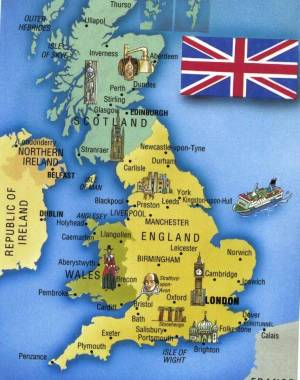 Раскраска карта великобритании #33 #334534