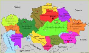 Раскраска карта казахстана #19 #334596
