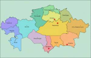 Раскраска карта казахстана #23 #334600
