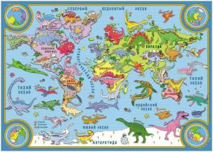 Раскраска карта мира для детей #8 #334622