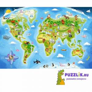 Раскраска карта мира для детей #12 #334626