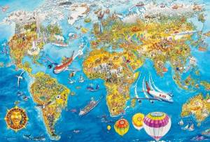 Раскраска карта мира для детей #29 #334643