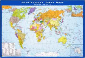 Раскраска карта мира политическая #1 #334654