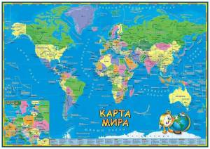 Раскраска карта мира политическая #6 #334659