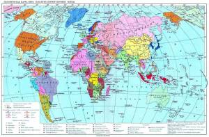 Раскраска карта мира политическая #18 #334671