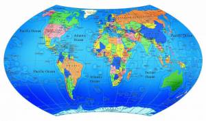 Раскраска карта мира политическая #27 #334680