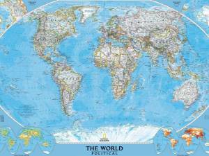 Раскраска карта мира политическая #29 #334682