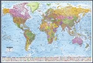 Раскраска карта мира политическая #30 #334683