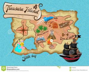 Раскраска карта пиратская #4 #334707