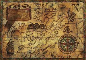 Раскраска карта пиратская #19 #334722