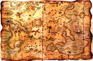 Раскраска карта пиратская #24 #334727