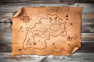 Раскраска карта пиратская #28 #334731