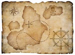 Раскраска карта пиратская #30 #334733