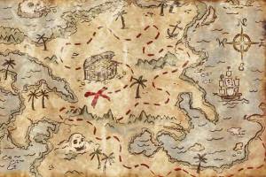Раскраска карта пиратская #32 #334735