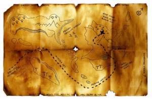 Раскраска карта пиратская #33 #334736