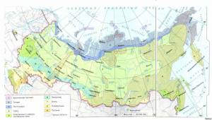 Раскраска карта природных зон россии #14 #334756
