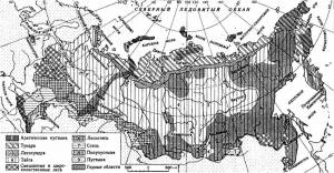 Раскраска карта природных зон россии #28 #334770