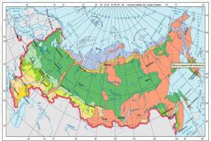 Раскраска карта природных зон россии #35 #334777