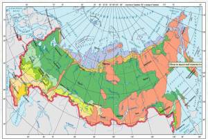 Раскраска карта природных зон россии 4 класс #33 #334814